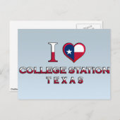 Station College, Texas Briefkaart (Voorkant / Achterkant)