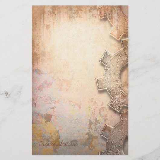 Station de création - papeterie de Steampunk (Devant)