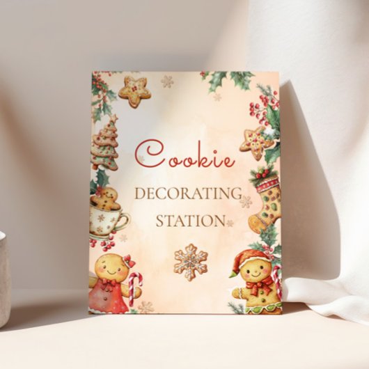 Station de décoration de biscuits d'anniversaire e