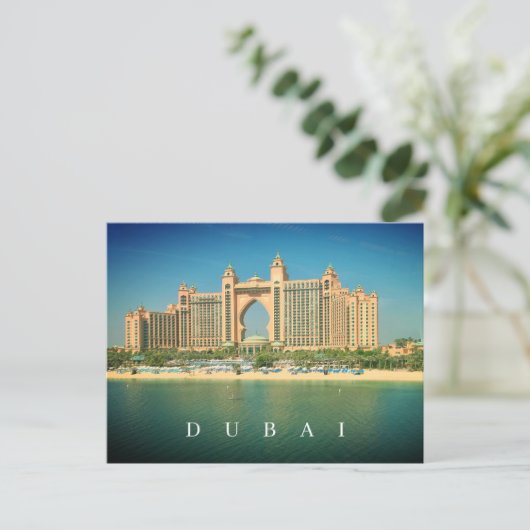 Station de Dubaï sur Palm Jumeirah vue carte posta (Debout devant)