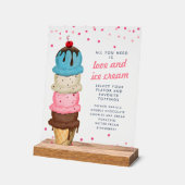 Station de glace estivale Fête des mariées moderne (Angle)