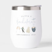 Station de ski d'hiver Bachelorette personnalisée (Gauche)