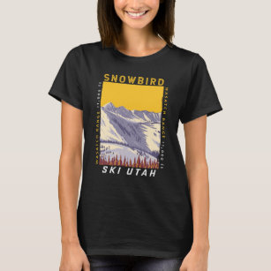 Station de ski Snowbird Hiver Utah T-shirt Vintage