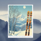 Station de ski Wintergreen Virginia Carte postale