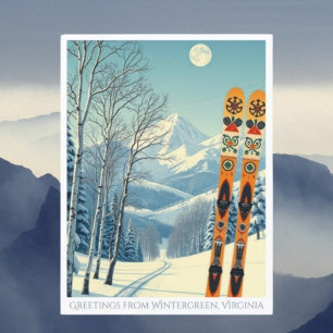 Station de ski Wintergreen Virginia Carte postale