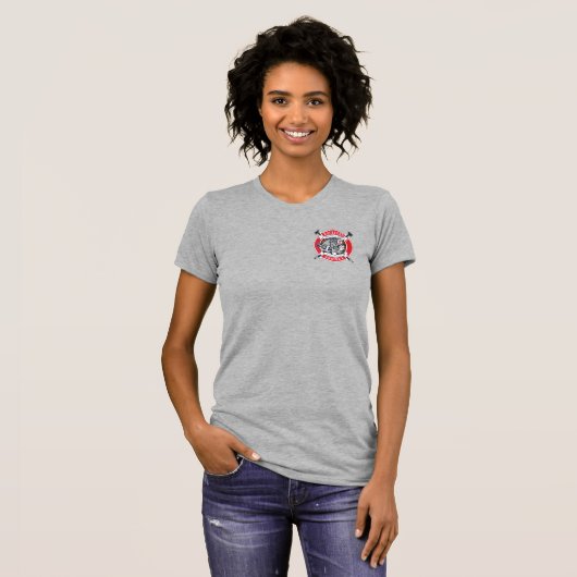 Station d'incendie 8 femmes mini T-shirt (Devant entier)