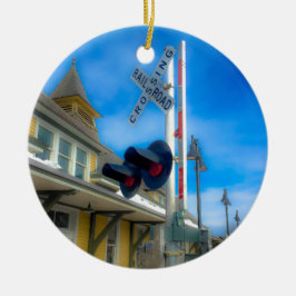 Station Fort Edward Train Keramisch Ornament