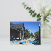 Station Hamilton Ontario Briefkaart (Staand voorkant)