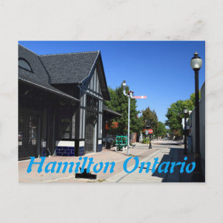 Station Hamilton Ontario Briefkaart
