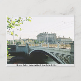 Station Heuston, Kings Bridge, Dublin Briefkaart
