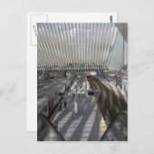 Station Luik-Guillemins Briefkaart (Voorkant / Achterkant)