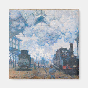 Station Monet - Saint-Lazare, aankomst trein Magneet