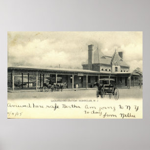 Station Montclair Train, New Jersey 1905  Poster