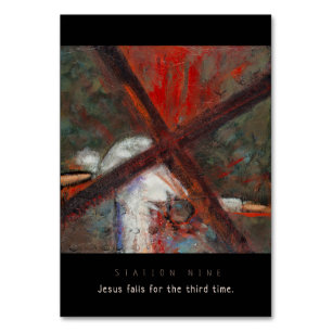 Station Nine, Jezus herfst #3, Kaart gebeden