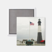 Station phare de Tybee Island Magnet (Recto/Verso)