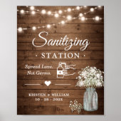Station Rustic Baby's dikke lichten reinigen Poster (Voorkant)