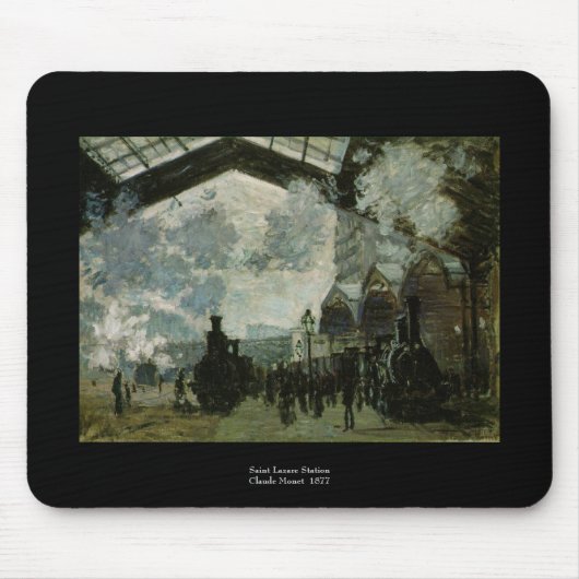 Station Saint Lazare door Claude Monet Muismat (Voorkant)