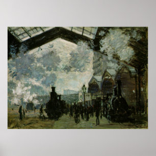 Station Saint Lazare door Claude Monet Poster