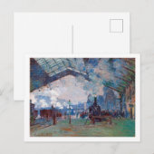Station Saint-Lazare, Monet Briefkaart (Voorkant / Achterkant)
