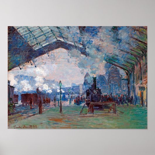 Station Saint-Lazare, Monet Poster (Voorkant)