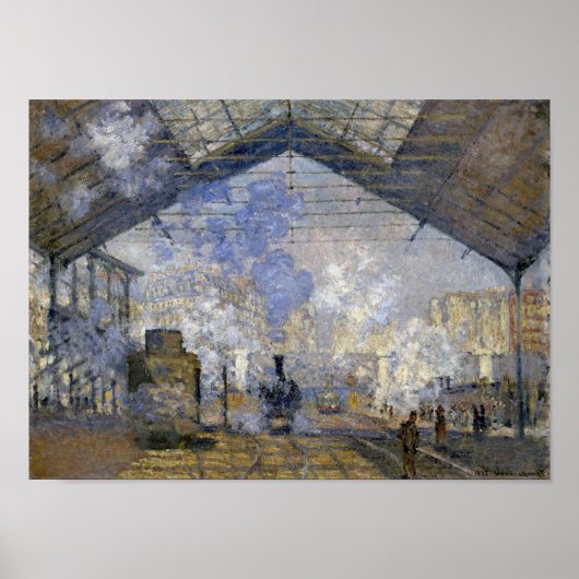 Station Saint-Lazare, Monet Poster (Voorkant)