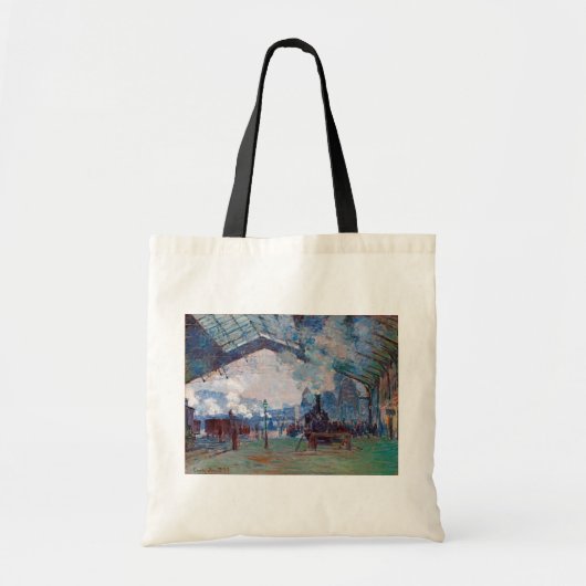 Station Saint-Lazare, Monet Tote Bag (Voorkant)