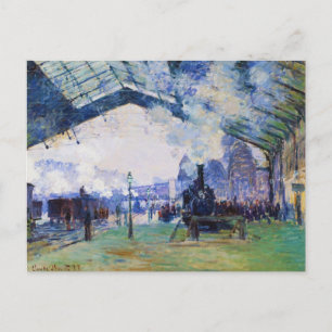 Station Saint-Lazare, Normandy Train, Claude Monet Briefkaart