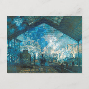 Station Saint Lazare Train door Claude Monet Briefkaart