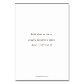 Station Sept, Jésus tombe #2, Carte de prière (Dos)