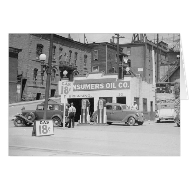 Station-service dans le Montana, 1939 (Devant horizontal)