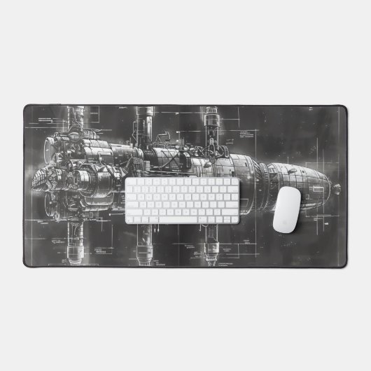 Station spatiale - Plan noir (Clavier et souris)