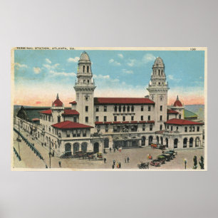 Station Terminal Train, Atlanta 1923 Poster