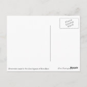 Station tropicale sur Bora Bora carte postale blan (Dos)