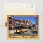 Station van de Unie, Montgomery, Alabama Briefkaart (Voorkant / Achterkant)