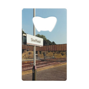 station van Sheffield Kredietkaart Flessenopener