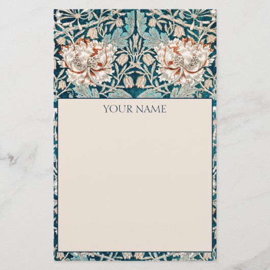 STATION : WILLIAM MORRIS : HONEYSUCKLE BRIEFPAPIER (Voorkant)