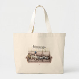 Stationair moment grote tote bag