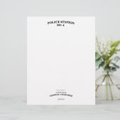 Stationaire garnalen custom briefhoofd (Staand voorkant)