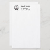 Stationaire Koe Briefpapier (Voorkant / Achterkant)