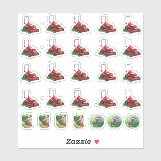 Stationaire mower organisator. sticker (Vel)