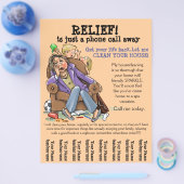 Stationaire promo flyer (volledig aanpasbaar) (Enkel)