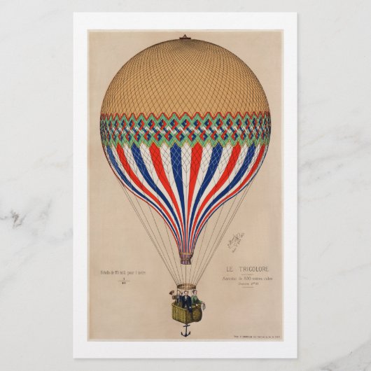 STATIONEREN : FRANS HOT AIR BALLOON BRIEFPAPIER (Voorkant)