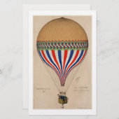 STATIONEREN : FRANS HOT AIR BALLOON BRIEFPAPIER (Voorkant / Achterkant)