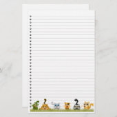 Stationering met kattenkatten briefpapier (Voorkant / Achterkant)