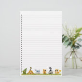 Stationering met kattenkatten briefpapier (Staand voorkant)