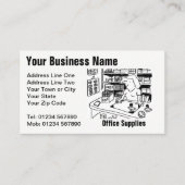 Stationers et fournitures de bureau Carte de visit (Devant)