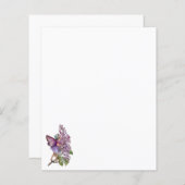 Stationery and Envelope "The Lila Fairy" (Voorkant / Achterkant)