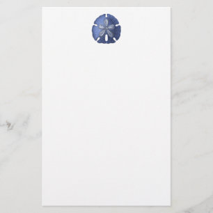 Stationery Blue Sand Dollar Briefpapier