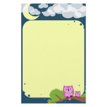 Stationery Cute Night Owls