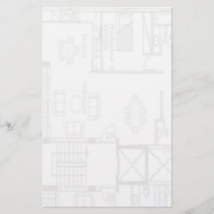 Stationery Floor Plan Briefpapier